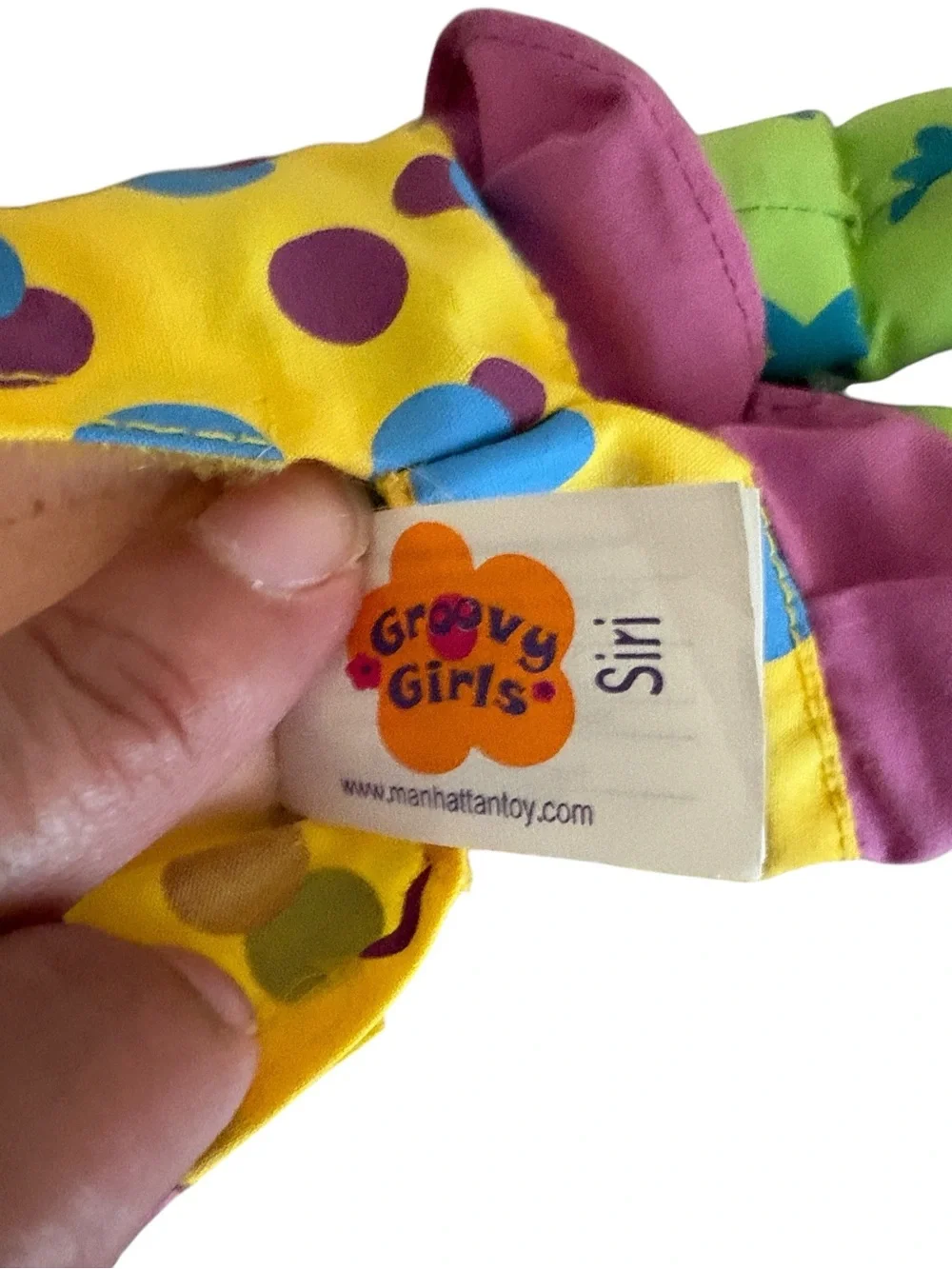 Vintage Groovy Girls Siri Doll 2001 Manhatten Toys Embroidered Face Yarn Hair